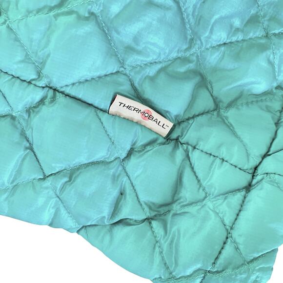 The North Face Women’s Thermaball Lightweight Packable Puffer Jacket Sz S Teal - Picture 6 of 14